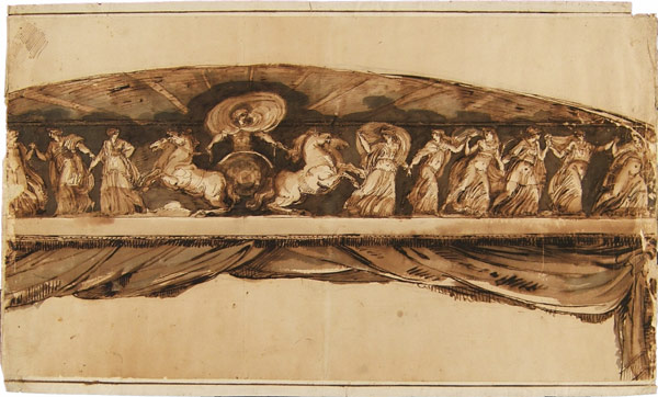 Giani Felice-Apollo sul carro del Sole con il corteo delle Muse